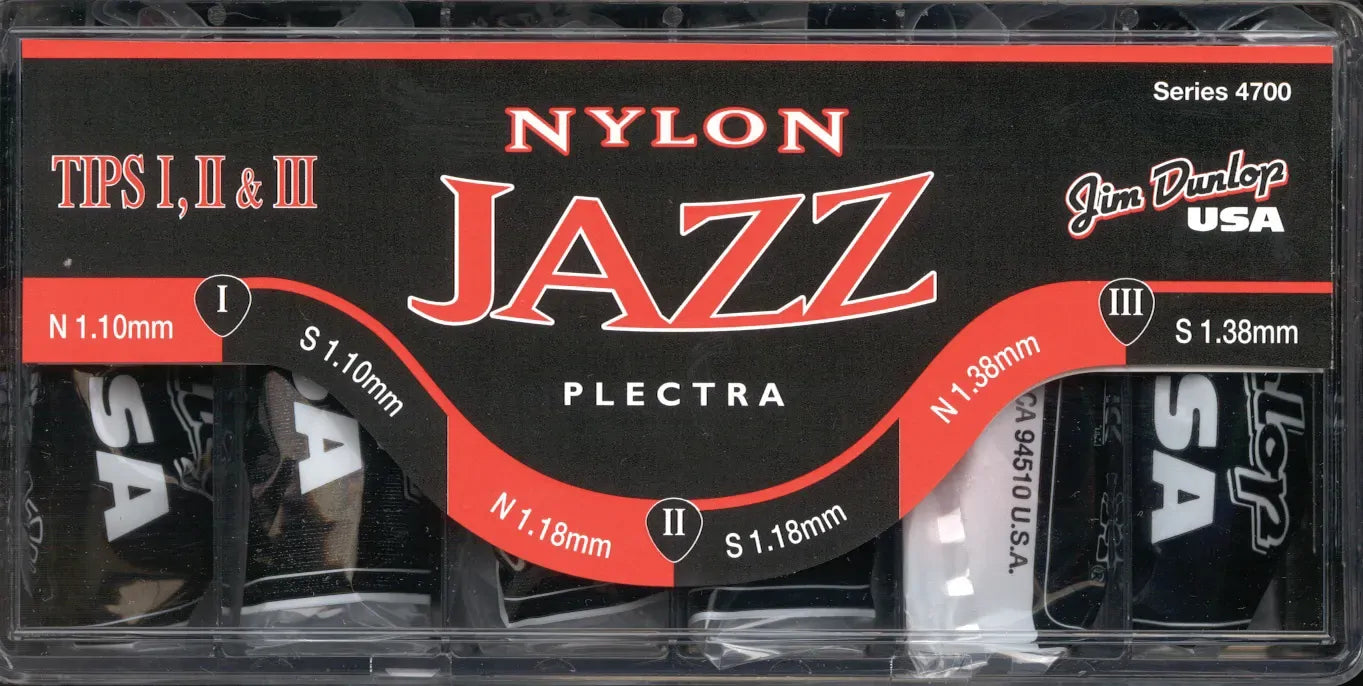 Jim Dunlop Nylon Jazz Picks - PICK DISPLAY NYLON JAZZ Q/P144