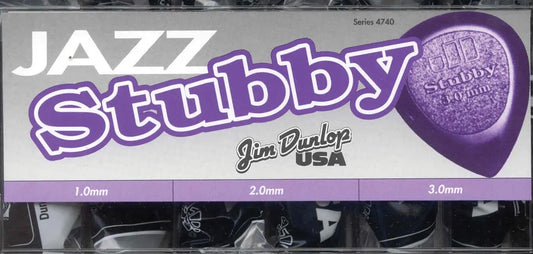 Jim Dunlop Pick Display Stubbies Q/P144 - 144-Pack Guitar Picks (1.0/2.0/3.0mm)