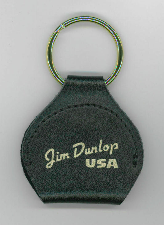 Jim Dunlop Leather Pick Pouch Keychain & Pick Carrier / Holder