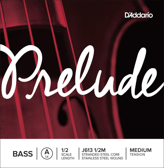 D'Addario Prelude Bass Single A String, 1/2 Scale, Medium Tension