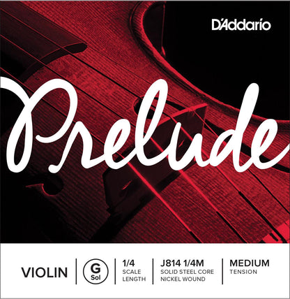 D'Addario Prelude Violin Single G String, 1/4 Scale, Medium Tension — view 2