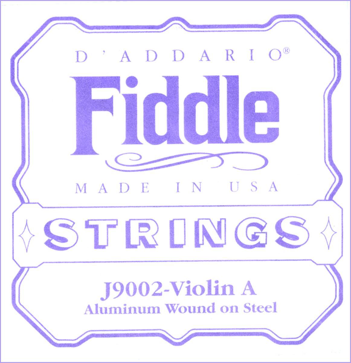 D'Addario Fiddle Single A String, 4/4 Scale, Medium Tension