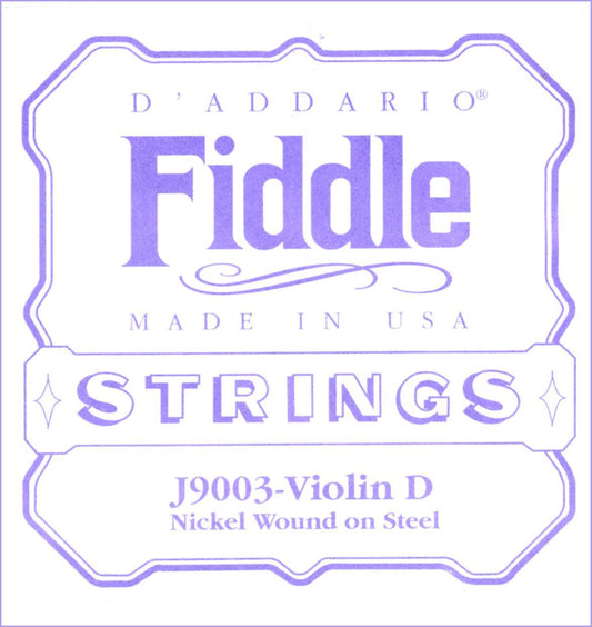 D'Addario Fiddle Single D String, 4/4 Scale, Medium Tension