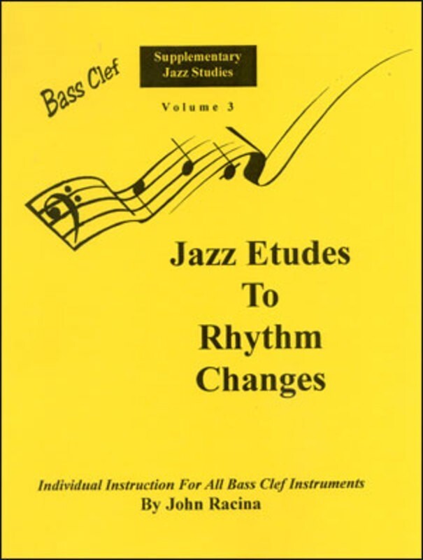 Jazz Etudes To Rhythm Changes Bass Clef (Spiral Bound Book) Book