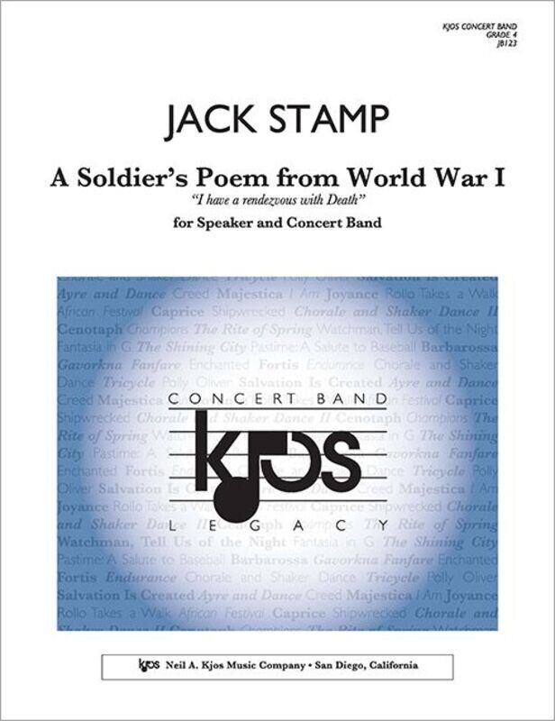 A Soldier's Poem from World War I for Speaker and Concert Band by Jack Stamp