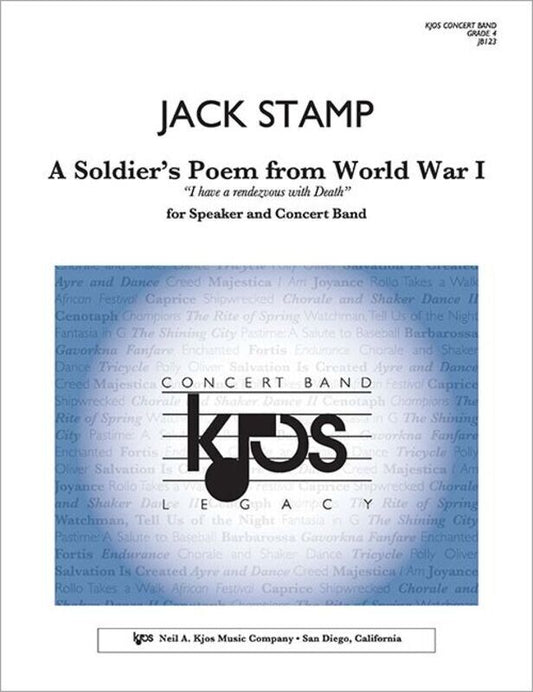 A Soldier's Poem from World War I for Speaker and Concert Band by Jack Stamp