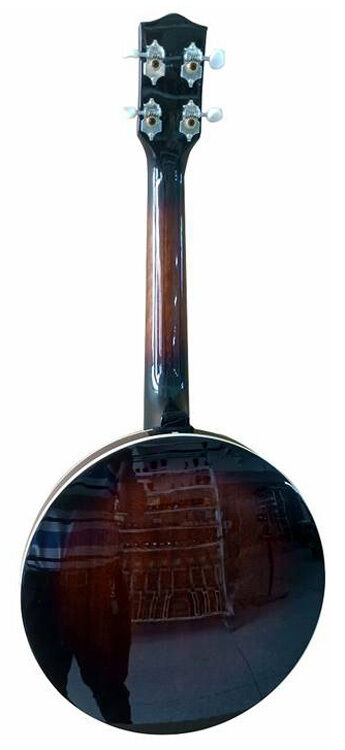 J.Reynolds JBJ124 Concert Banjo Ukulele with Resonator Tobacco Burst Gloss — view 2