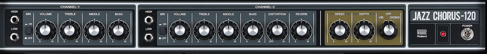 ROLAND JC-120P Jazz Chorus Guitar Amplifier - 120W, Stereo Chorus, Legendary Clean Tone — view 2