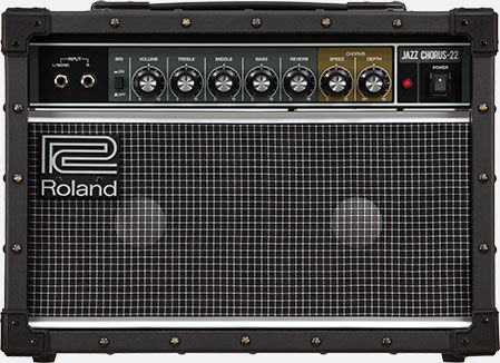 ROLAND JC-22 Jazz Chorus Amplifier - Compact Stereo Amp with Classic Clean Tone & Dimensional Space Chorus Effect