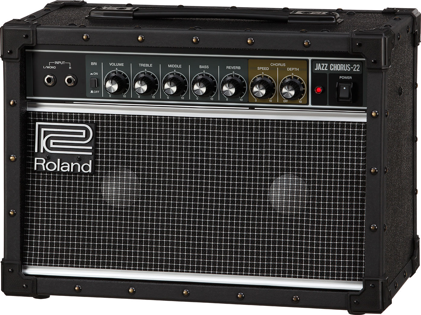 ROLAND JC-22 Jazz Chorus Amplifier - Compact Stereo Amp with Classic Clean Tone & Dimensional Space Chorus Effect — view 3