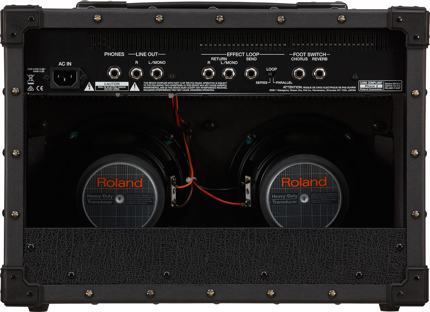 ROLAND JC-22 Jazz Chorus Amplifier - Compact Stereo Amp with Classic Clean Tone & Dimensional Space Chorus Effect — view 4