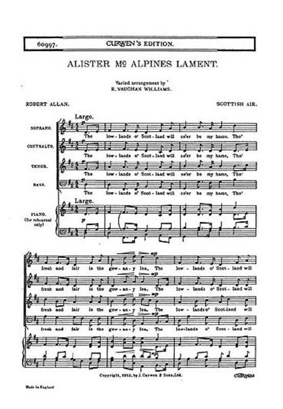 Alister Mcalpine'S Lament SATB