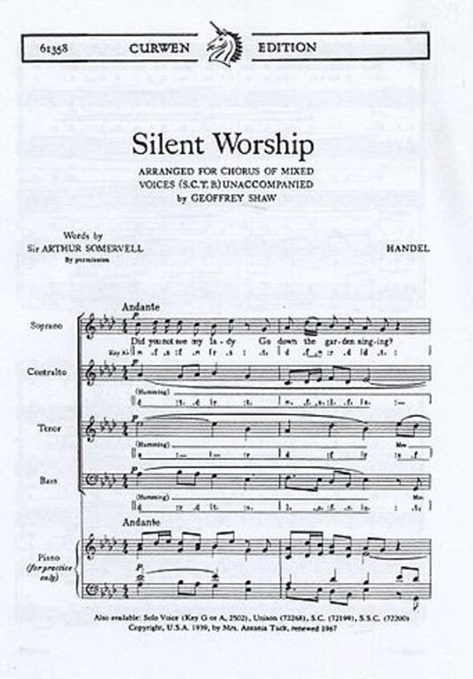 Silent Worship SATB