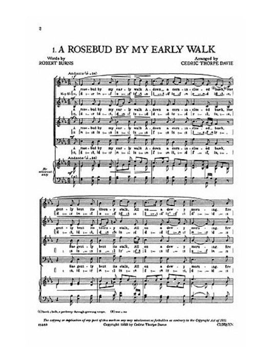 Rosebud By My Early Walk SATB
