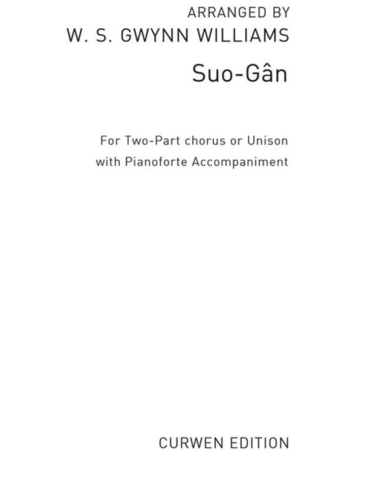 Williams Suo-Gan 2Pt Choir/Piano