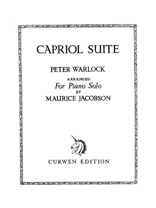 Warlock Capriol Suite Piano Book