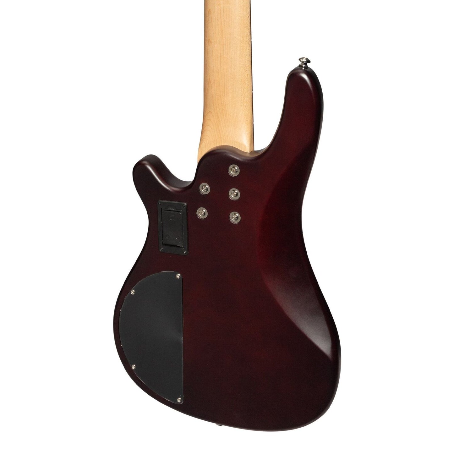 J&D Luthiers JD-150A5 Active 5-String T-Style Electric Bass Guitar Satin Brown Stain — view 5
