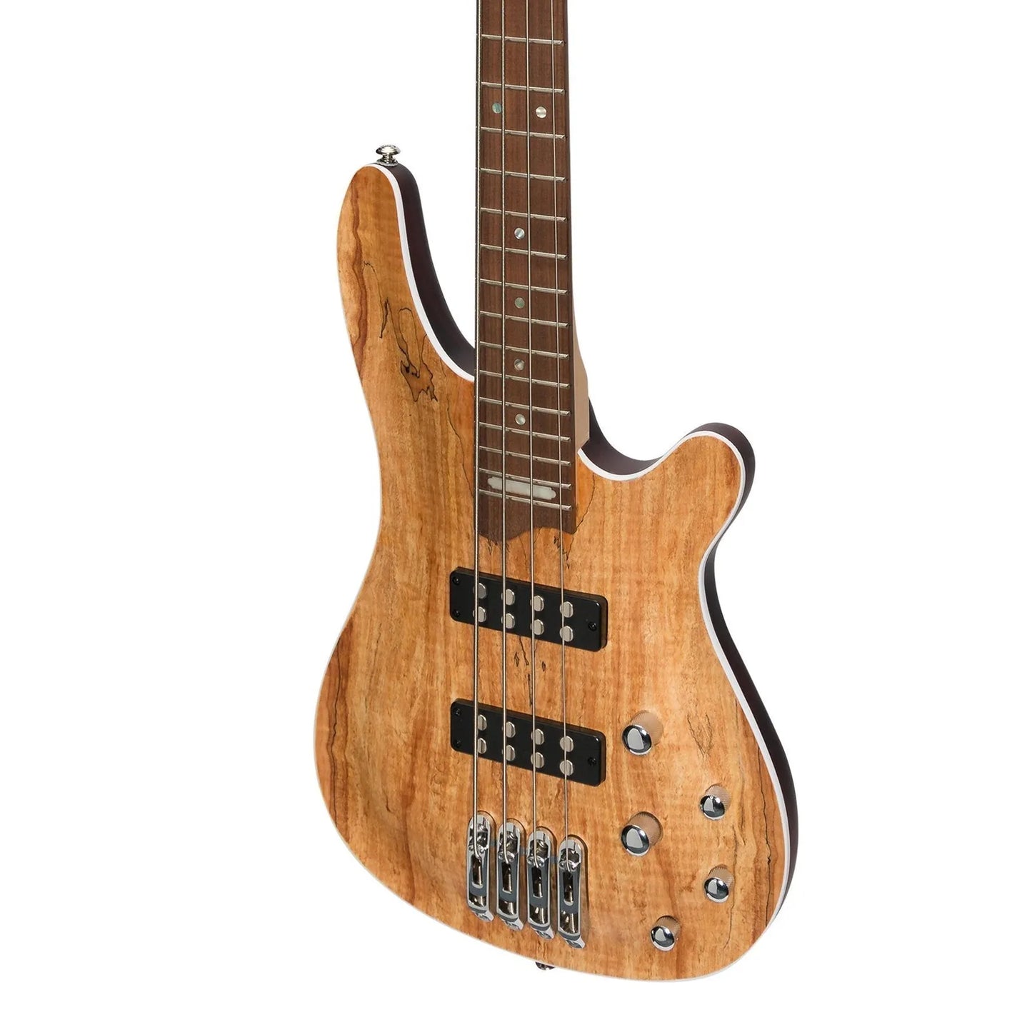 J&D Luthiers JD-2000-SPM 4-String Contemporary Active Electric Bass Guitar Natural Satin — view 4