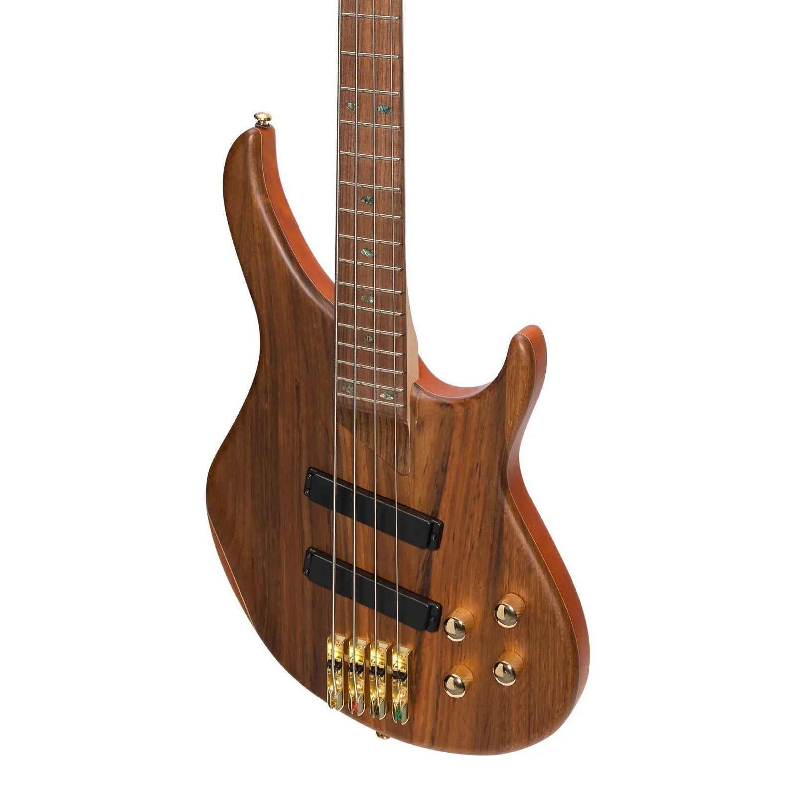 J&D Luthiers 21 Series 4-String Active Electric Bass Guitar Natural Satin JD-2100-OVMAH — view 4