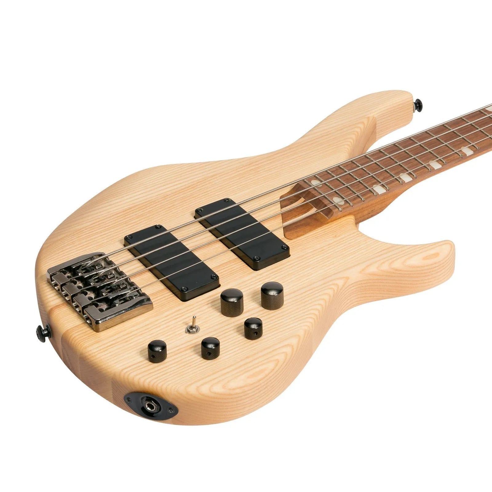 J&D Luthiers JD-4800-ASH '48 Series' 4-String Active Electric Bass Guitar Natural Satin — view 6