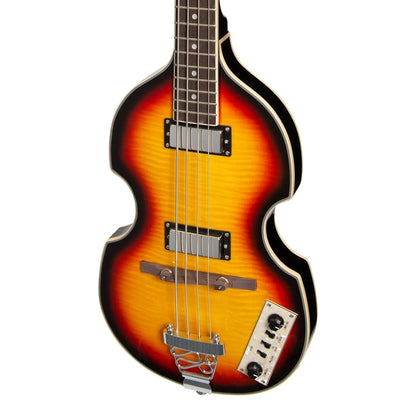 J&D Luthiers JD-BB10-TSB 4-String Violin-Style Electric Bass Guitar Tobacco Sunburst — view 4