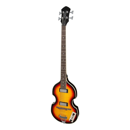 J&D Luthiers JD-BB10-TSB 4-String Violin-Style Electric Bass Guitar Tobacco Sunburst