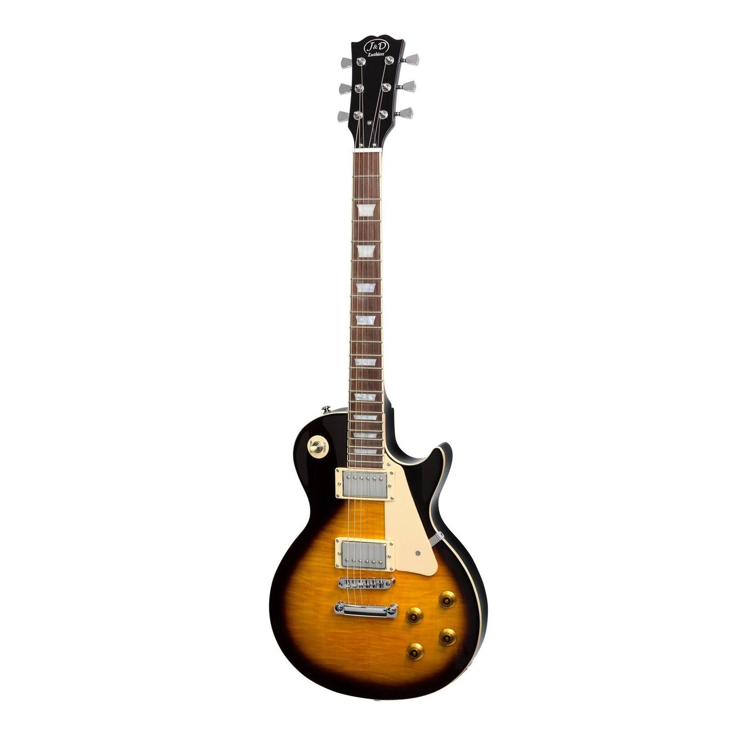 J&D Luthiers LP Style Electric Guitar (Vintage Sunburst)