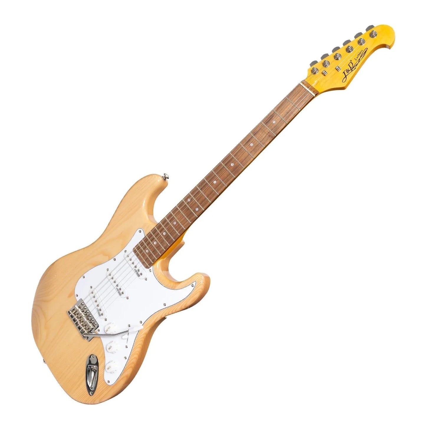 J&D Luthiers Traditional ST-Style Electric Guitar Natural Gloss JD-DST-NGL — view 3