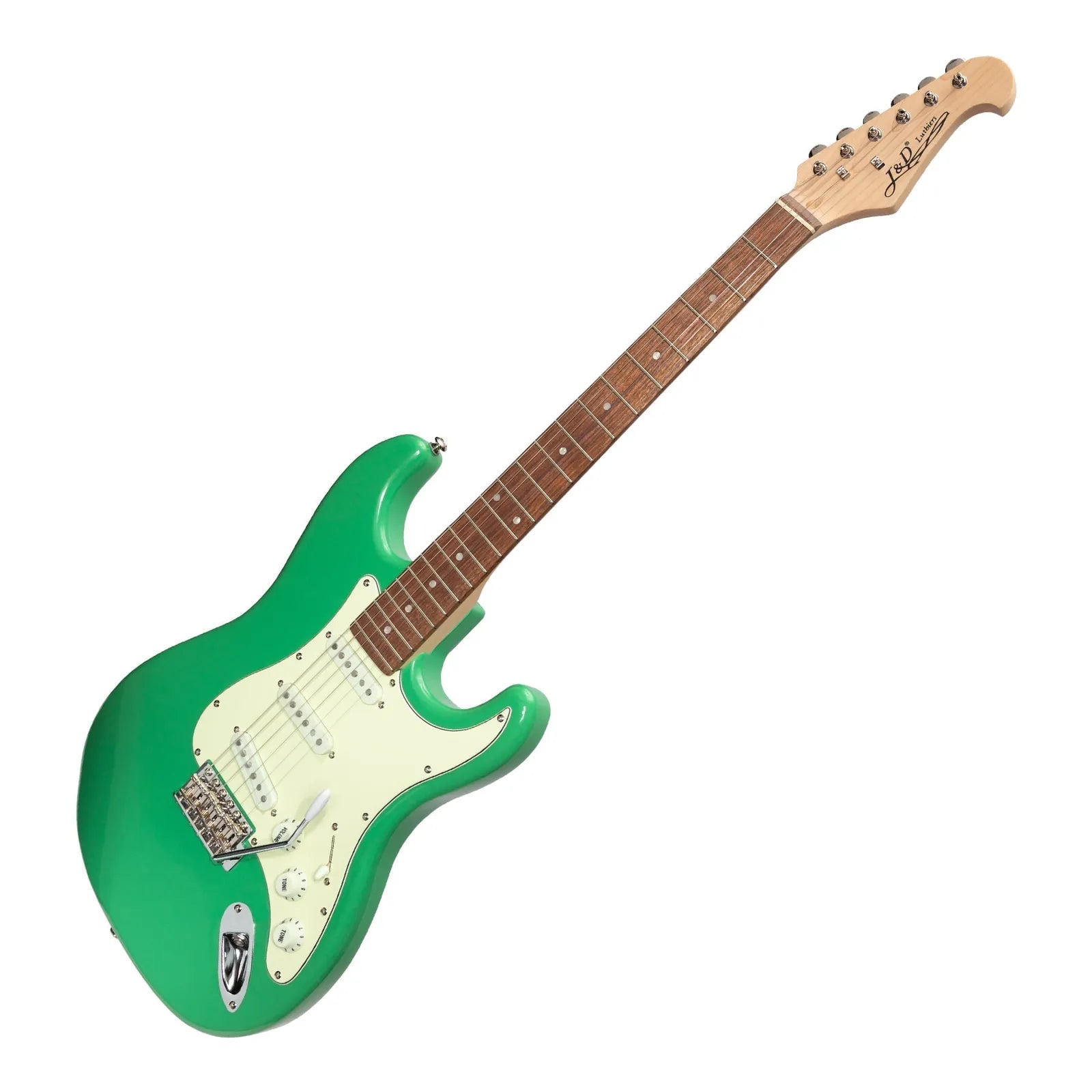 J&D Luthiers Traditional ST-Style Electric Guitar Surf Green JD-DST-SFG — view 3