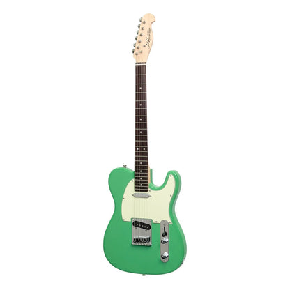 J&D Luthiers TE-Style Electric Guitar JD-DTL-SFG Surf Green 6-String Alder Body with Artec Single Coil Pickups