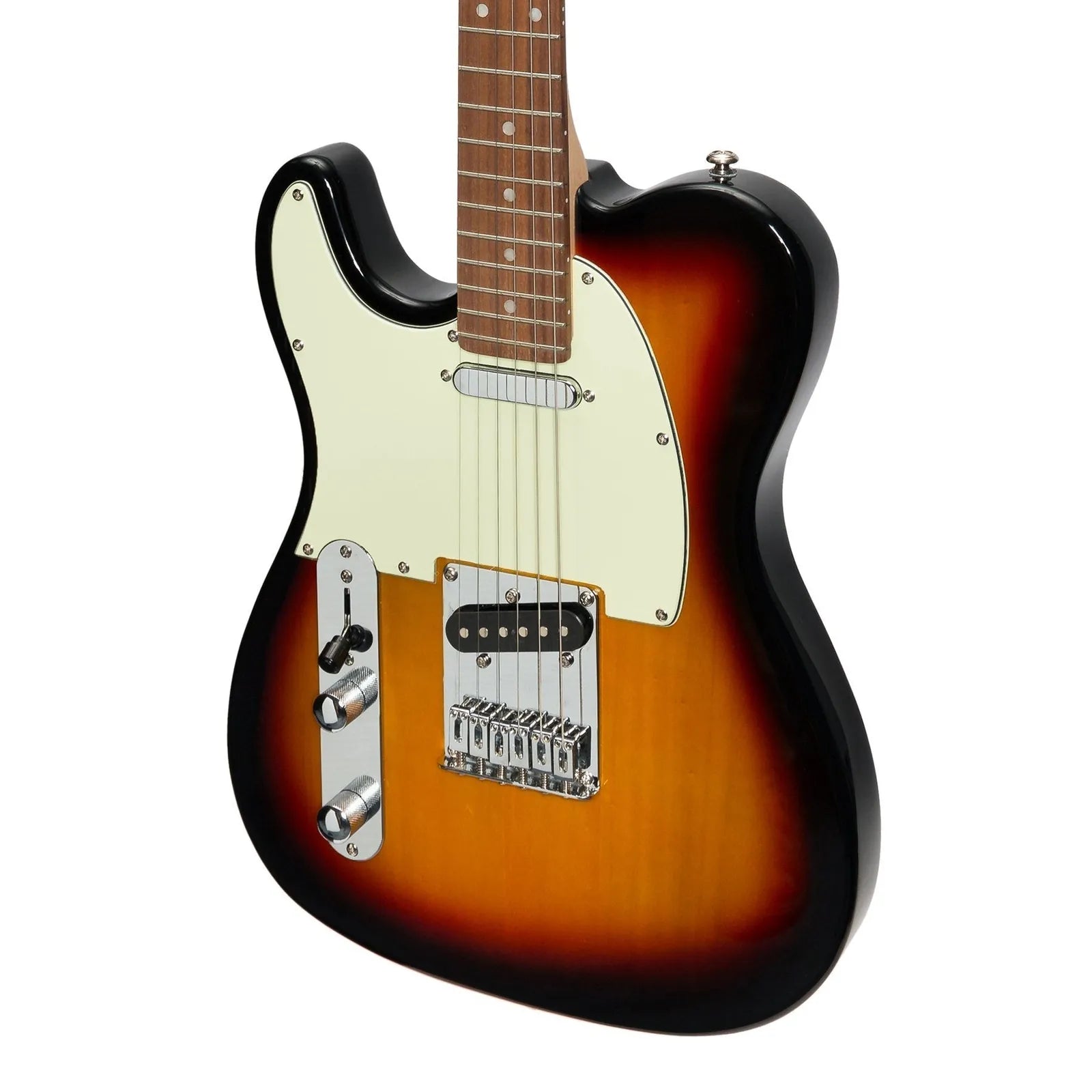 J&D Luthiers TE-Style Left Handed Electric Guitar Sunburst JD-DTLL-TSB — view 4