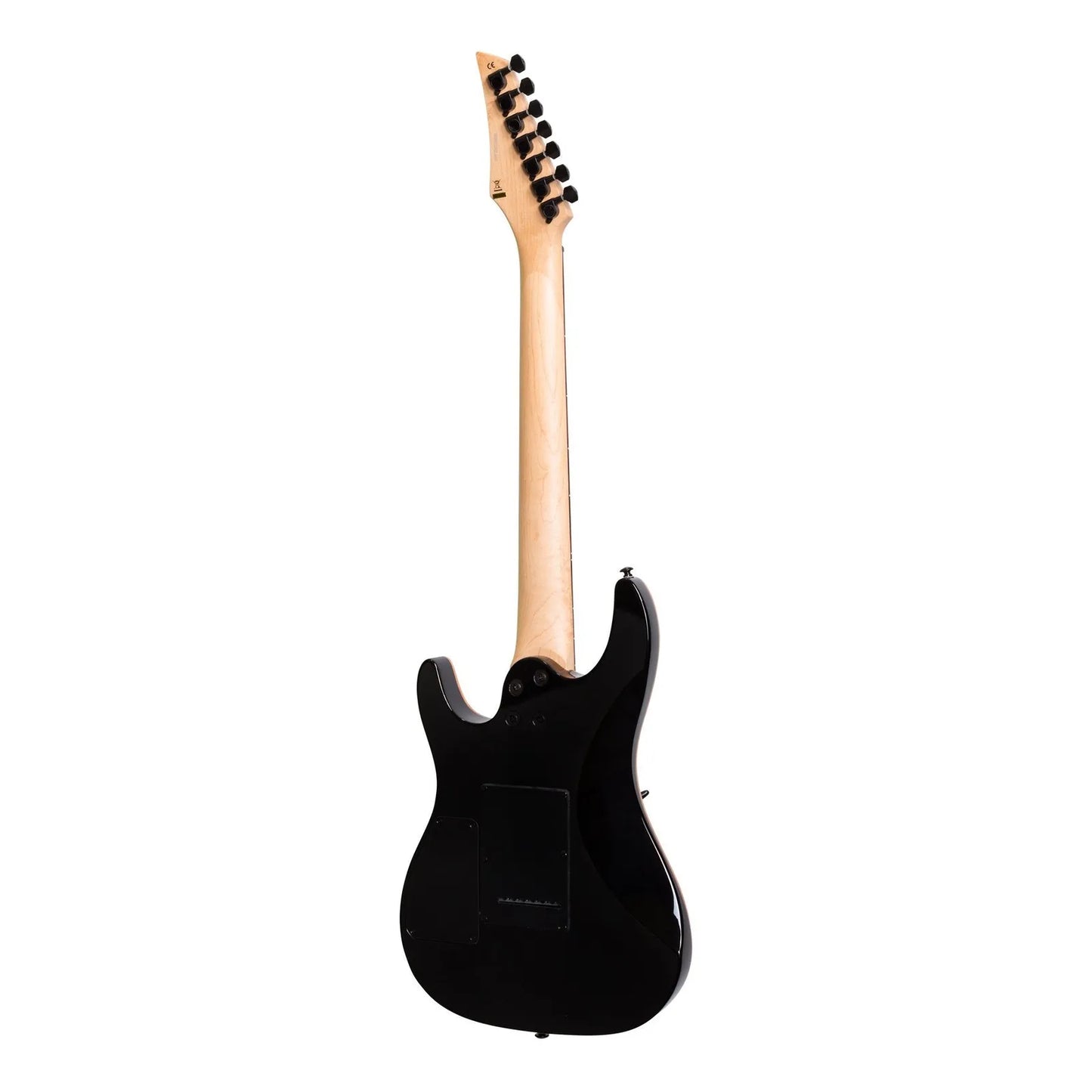 J&D Luthiers JD-IE97-TBK 7-String Contemporary Electric Guitar Transparent Black — view 2
