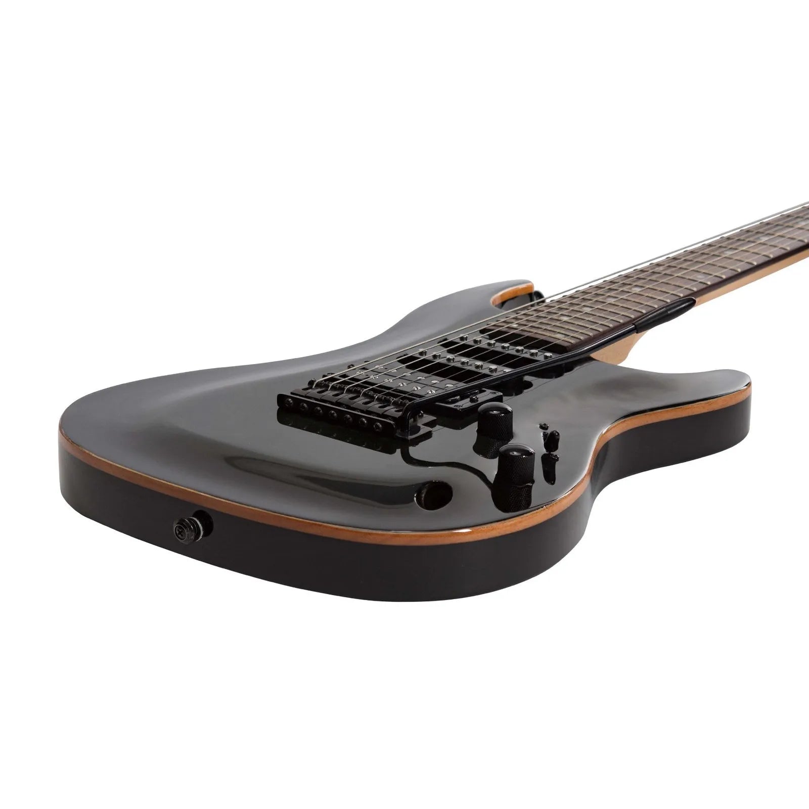 J&D Luthiers JD-IE97-TBK 7-String Contemporary Electric Guitar Transparent Black — view 6