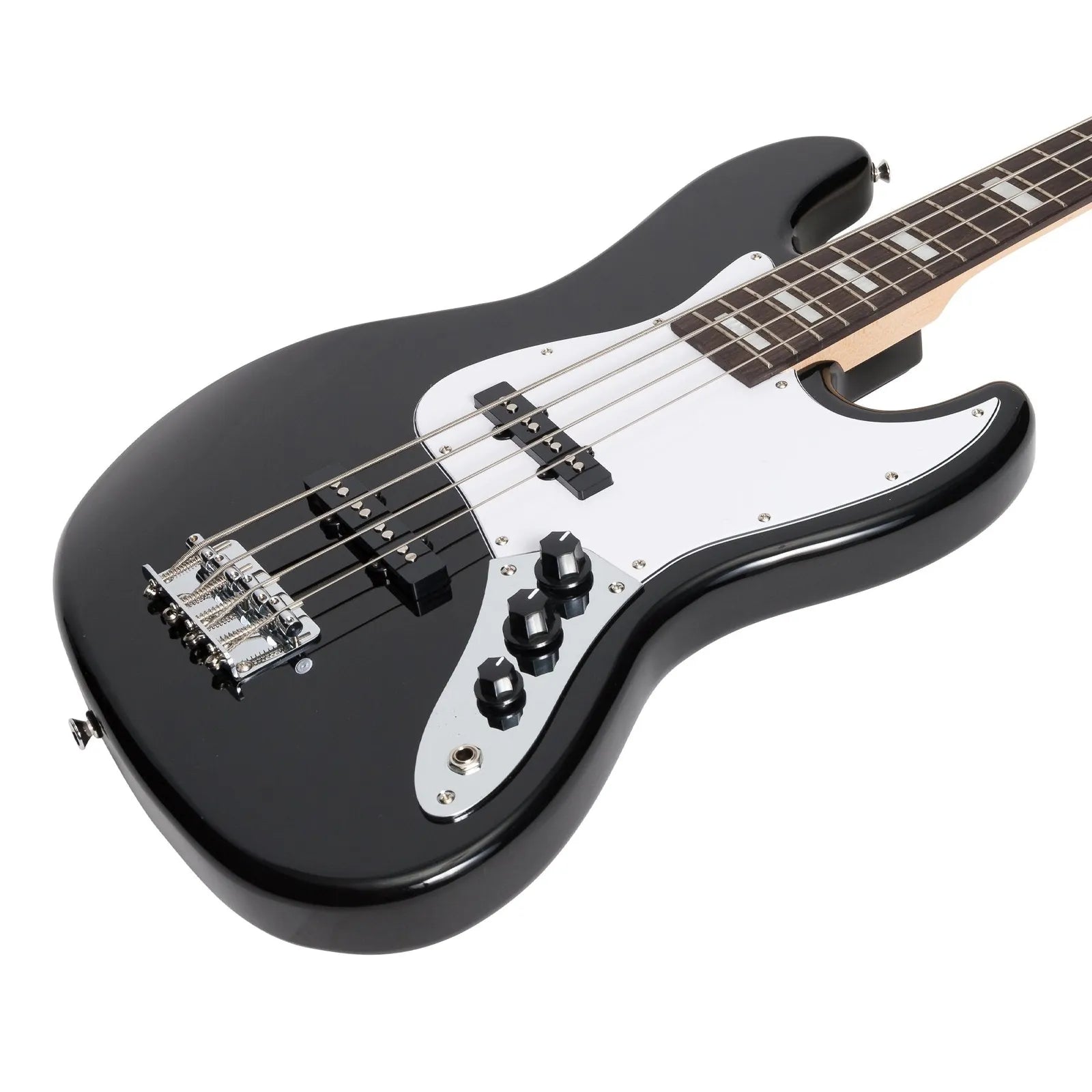 J&D Luthiers 4-String JB-Style Electric Bass Guitar Black JD-JB-BLK — view 6