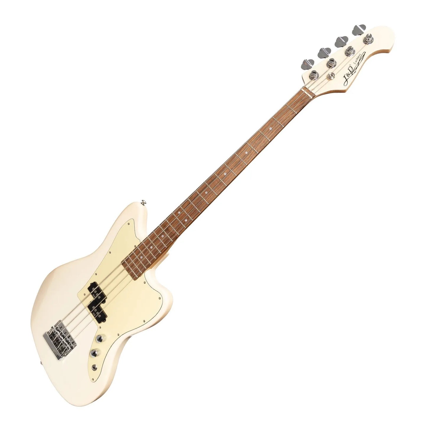 J&D Luthiers 4-String JM-Style Electric Bass Guitar Cream JD-JMB-CRM — view 3