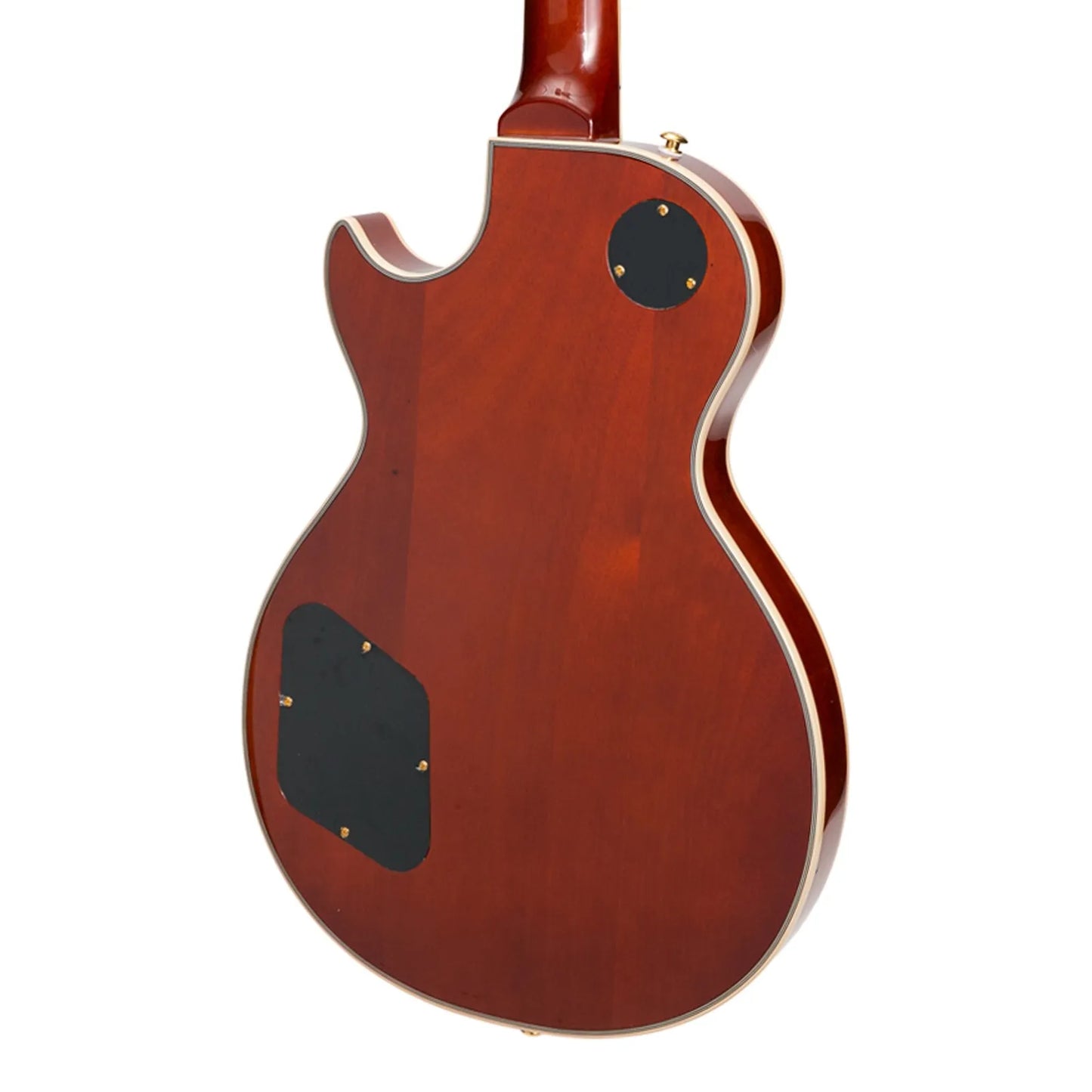 J&D Luthiers LP-Custom Electric Guitar Honeyburst JD-LP3F-HB 6-String Mahogany/Flamed Maple Top Right Handed — view 5
