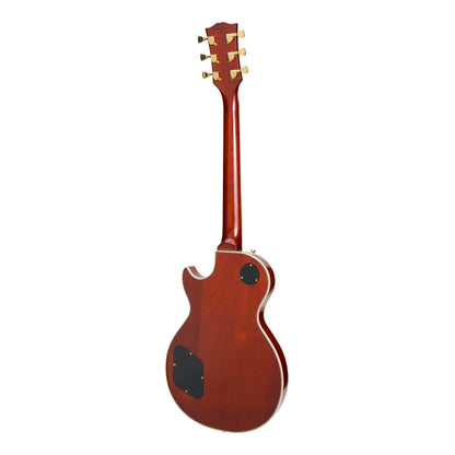 J&D Luthiers LP-Custom Electric Guitar Honeyburst JD-LP3F-HB 6-String Mahogany/Flamed Maple Top Right Handed — view 2