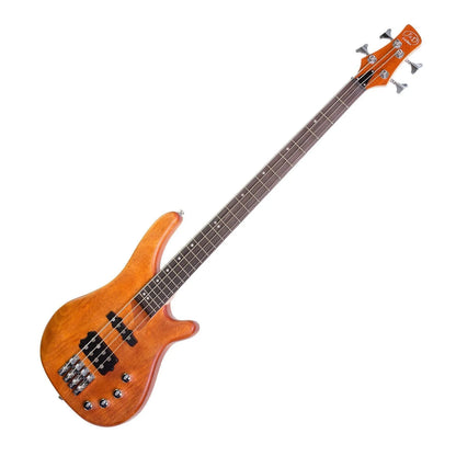 J&D Luthiers 4-String T-Style Active Electric Bass Guitar Natural Satin JD-RM4-NST — view 3