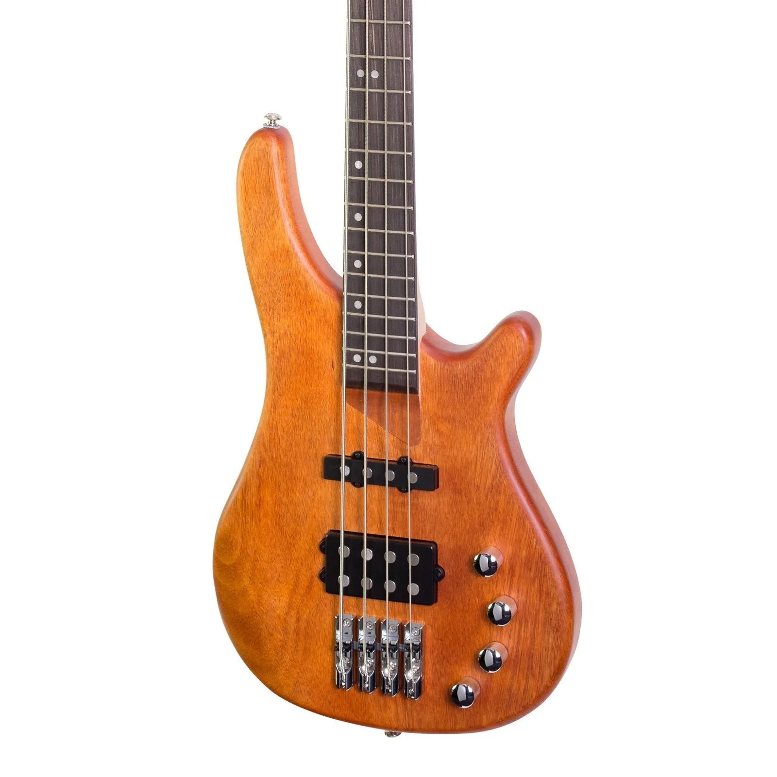 J&D Luthiers 4-String T-Style Active Electric Bass Guitar Natural Satin JD-RM4-NST — view 4