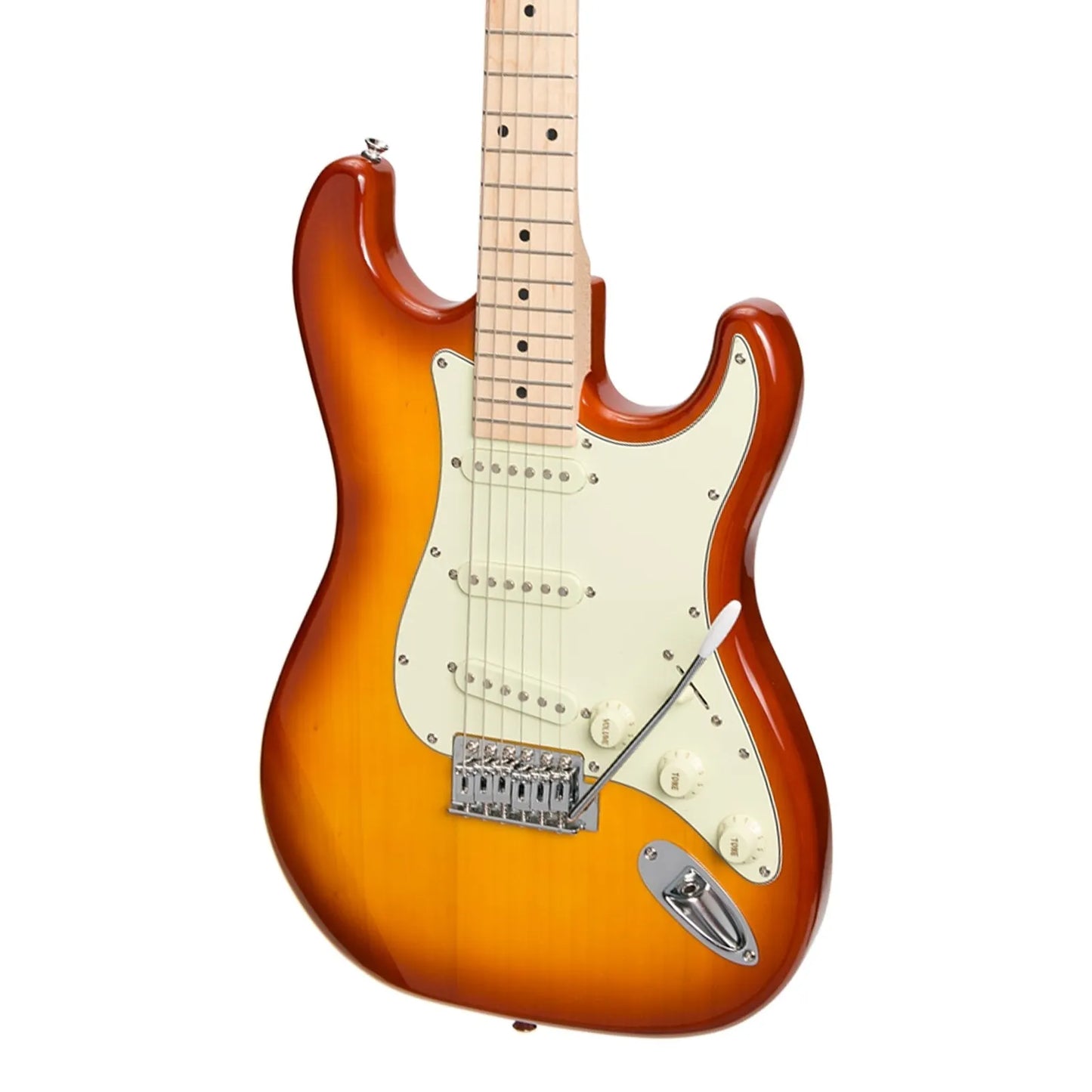 J&D Luthiers Traditional ST-Style Electric Guitar Honeyburst JD-ST11-HB — view 4