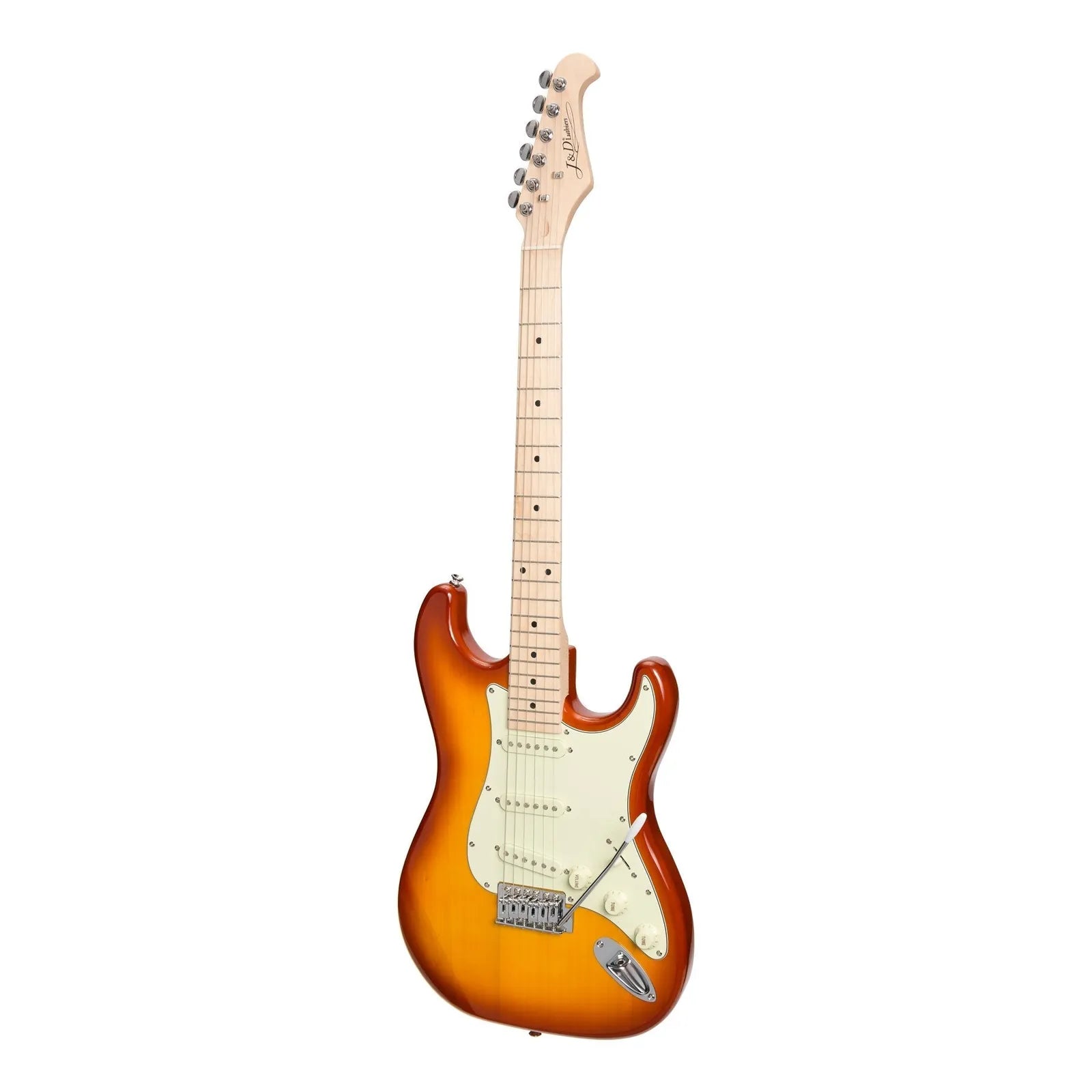 J&D Luthiers Traditional ST-Style Electric Guitar Honeyburst JD-ST11-HB