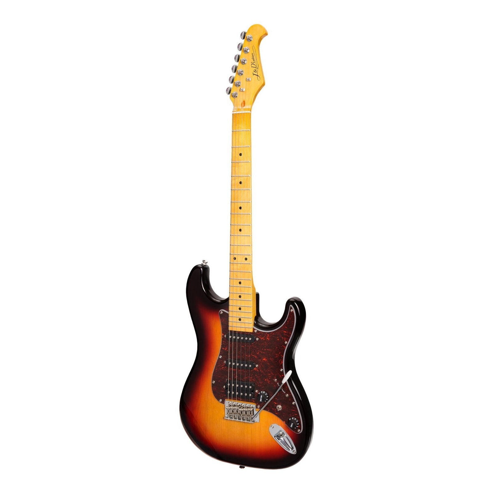 J&D Luthiers Traditional ST Style Electric Guitar (Tobacco Sunburst)