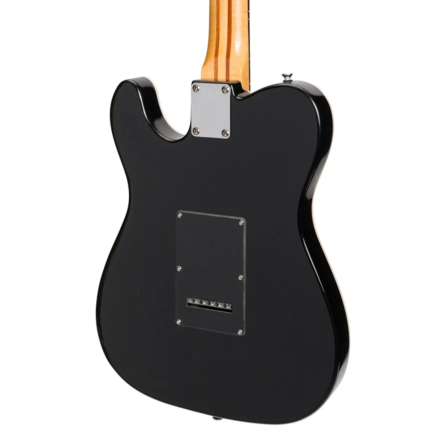 J&D Luthiers Deluxe TE-Style Electric Guitar JD-TL12-BLK Black 6-String 22 Frets with Humbuckers — view 5