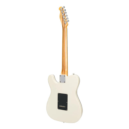 J&D Luthiers JD-TL12-IV Deluxe TE-Style Electric Guitar - Ivory, 6 Strings, Solid Basswood, 22 Frets, J&D Humbuckers, Right-Handed — view 2