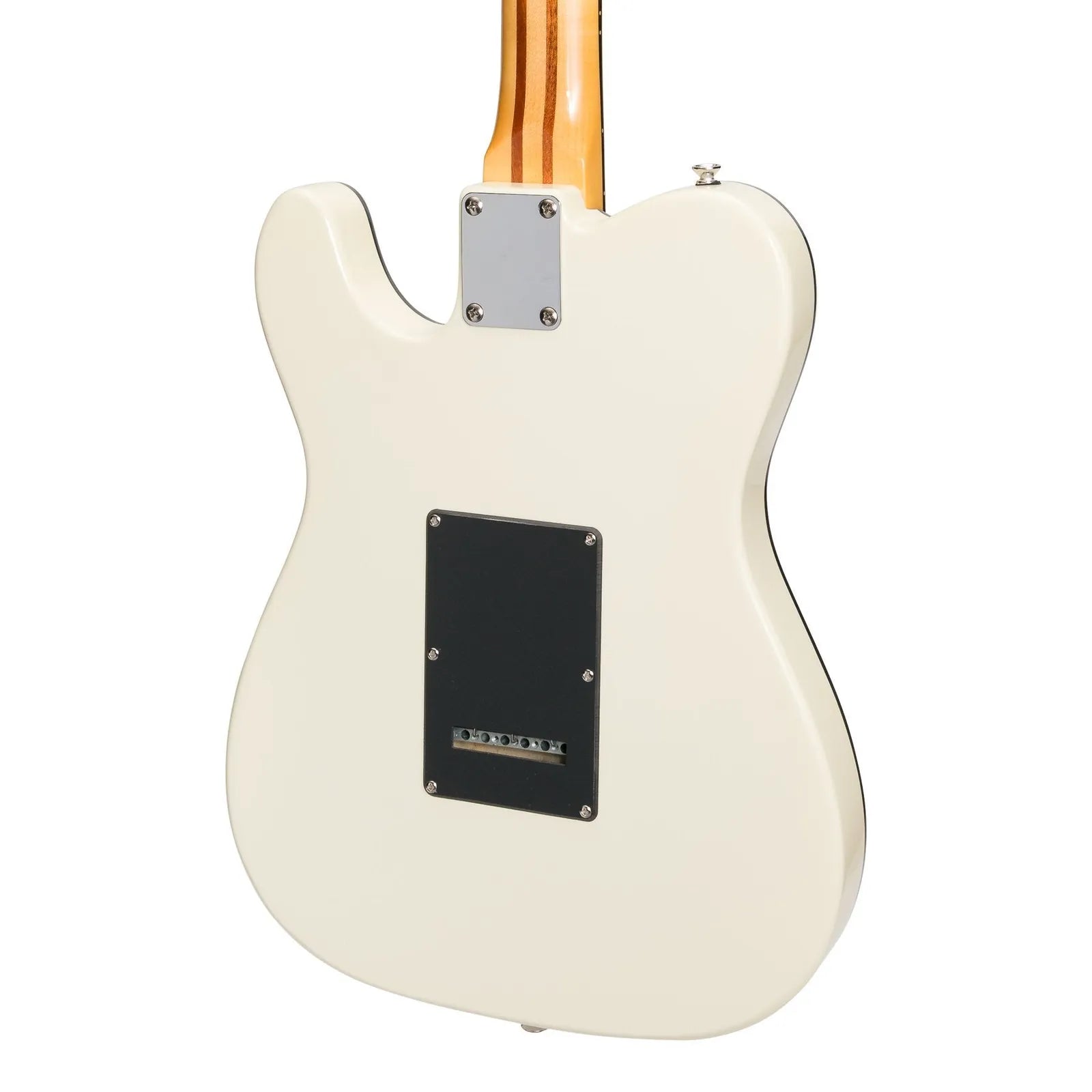 J&D Luthiers JD-TL12-IV Deluxe TE-Style Electric Guitar - Ivory, 6 Strings, Solid Basswood, 22 Frets, J&D Humbuckers, Right-Handed — view 5