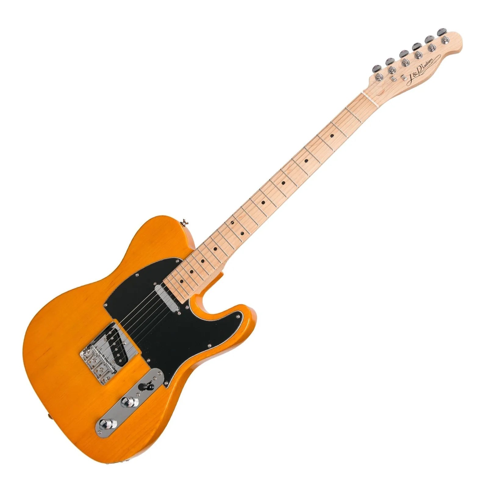 J&D Luthiers JD-TL2-TGL TE-Style Electric Guitar Tint Gloss 6 Strings Solid Ash Body Maple Neck — view 3