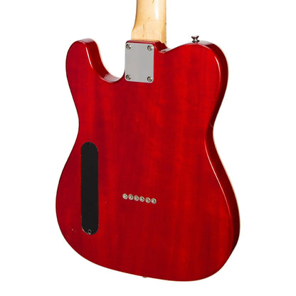 J&D Luthiers Flame Maple Thinline TE-Style Electric Guitar Cherry Sunburst JD-TL3F-CSB — view 5