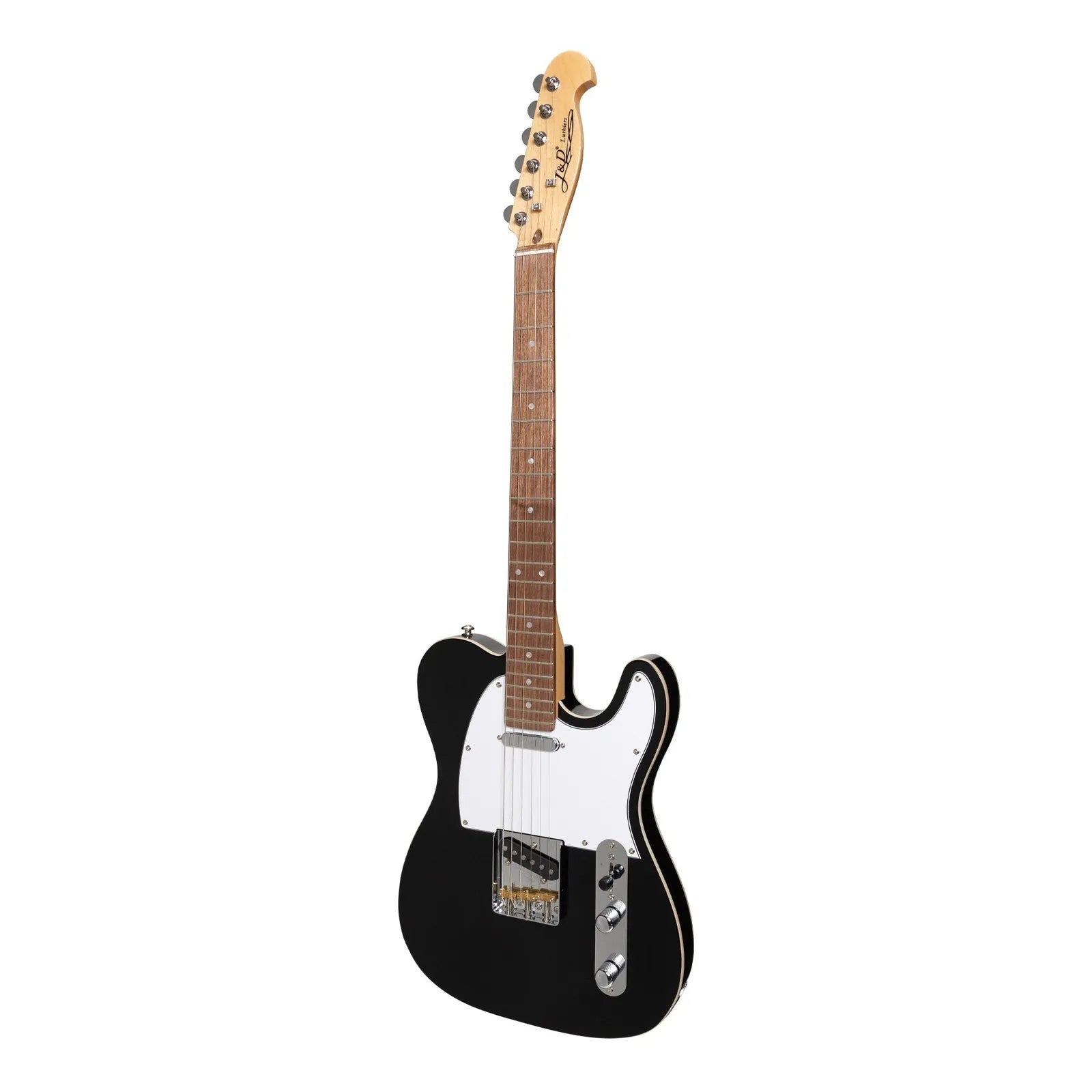 J&D Luthiers JD-TLAP-BLK Custom TE-Style Electric Guitar Black