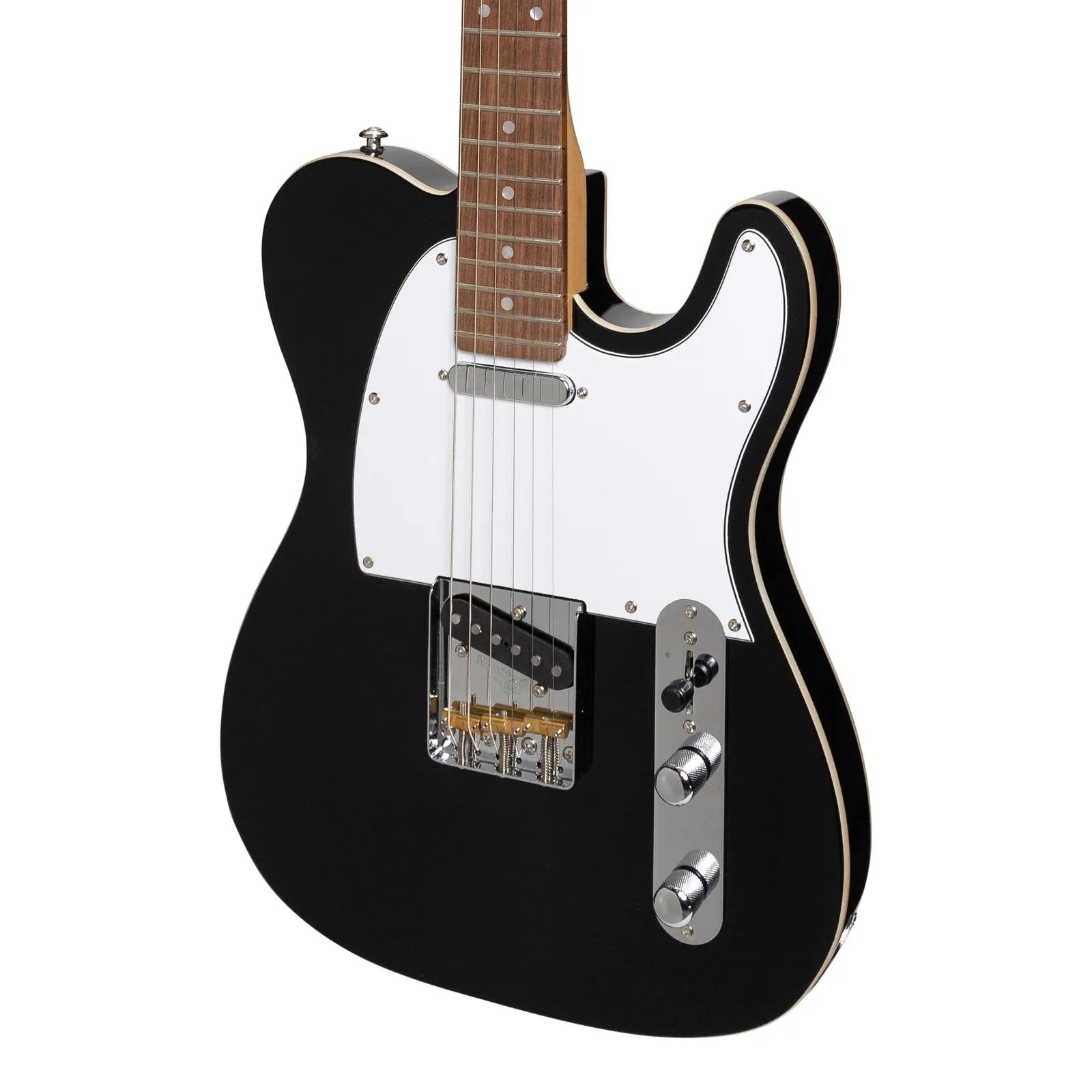 J&D Luthiers JD-TLAP-BLK Custom TE-Style Electric Guitar Black — view 4
