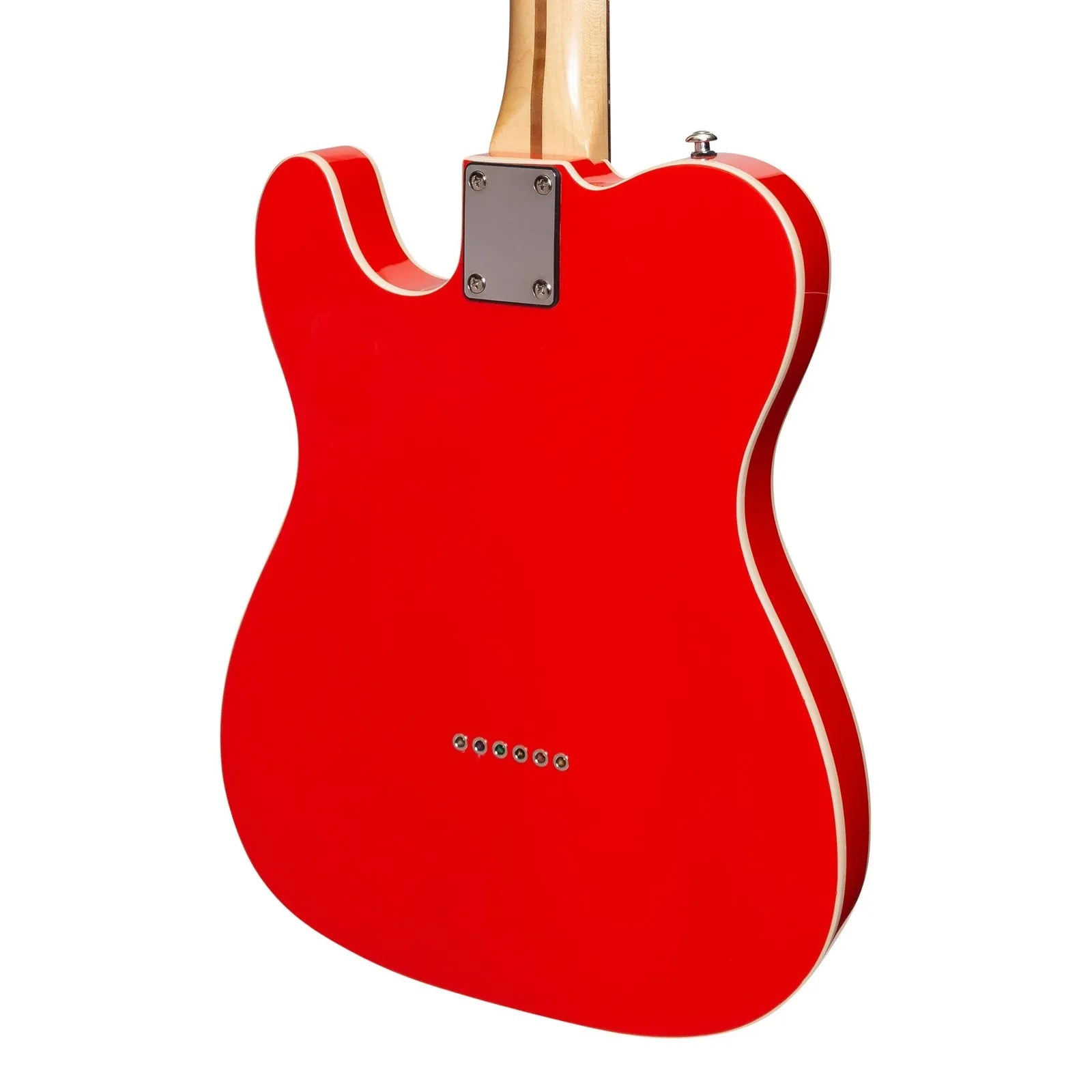 J&D Luthiers JD-TLAP-RED Custom TE-Style Electric Guitar, Alder Body, Maple Neck, Wilkinson Pickups, Right-Handed, 6 Strings, Red — view 5